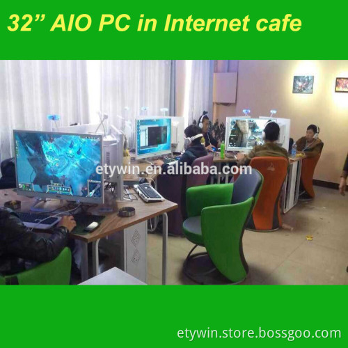 32 inch all in one pc tv gaming computer w/o computer part all in one pc integrated pc with LED monitor